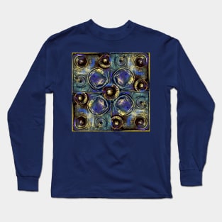 Iridescent Found Object Pattern 11 x 4 Long Sleeve T-Shirt